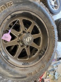 BLACK STEEL OFF-ROAD RIMS & TIRES - 20