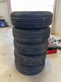 BLACK STEEL OFF-ROAD RIMS & TIRES - 20
