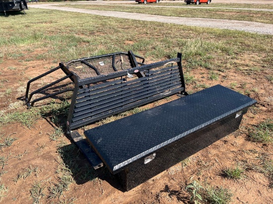 Lot Of Truck Parts, Brush Guard, Headache Rack, Toolbox