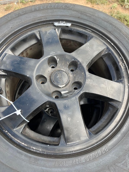 Set Of Jeep Rims And Tires