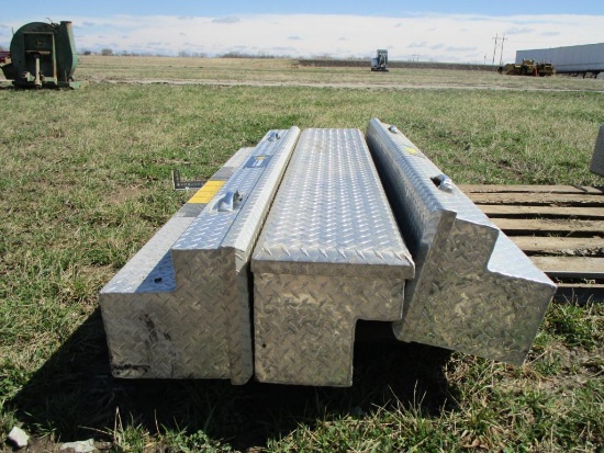3- 70" Northern Tool Aluminum Diamond Truck Tool Boxes