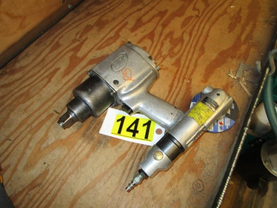 IR 3/4" Air Impact and Urrea 4" Air Angle Grinder P854
