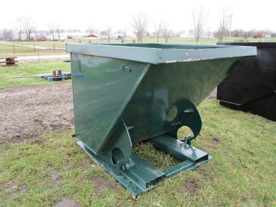 2 Cu Yard Self Dumping Trash Hopper #4,000 Capacity