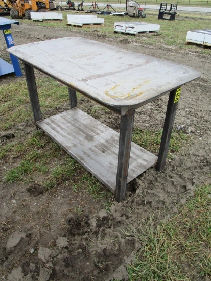 Heavy Duty 30"x57" Welding Shop Table With Shelf