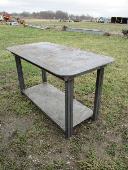 Heavy Duty 30"x57" Welding Shop Table With Shelf