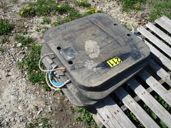 4 -24" Crane Pad Mats 1- Thick and 3-Thinner
