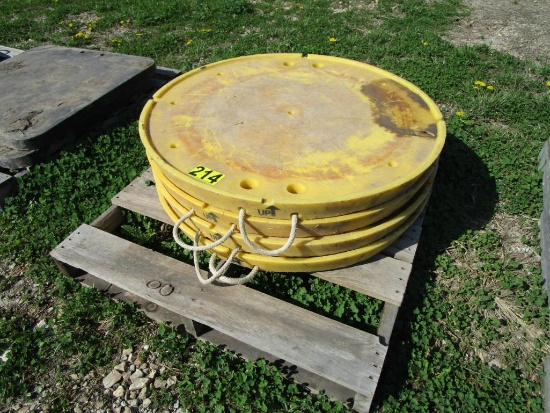 4 -36" Round Crane Mat Pads