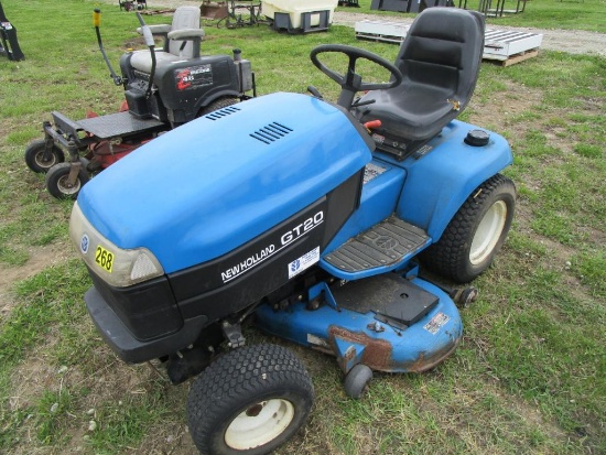 New Holland GT20 Lawn Tractor Hydrostatic 458hrs Runs/Transmission Very Jumpy