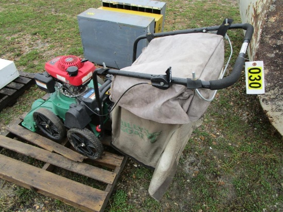 Billy Goat Lawn Vacuum Honda GSV 190 Self Propelled KV650SPH S#103017380 Runs