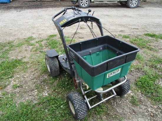 LESCO HPS Fertilizer Spreader Kawasaki Eng Runs Could Use Idler Bearing