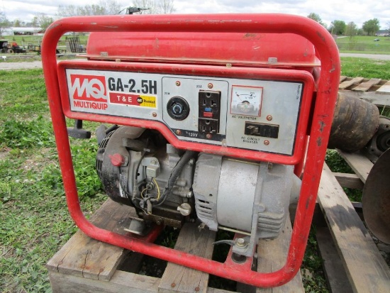 Multiquip GA-2.5H Generator 2,500 Watts Needs Carb Work