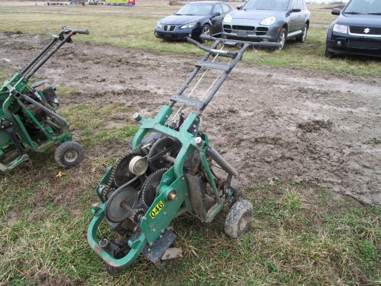 CGC Walk Behind Aerator M# 544874E S#741 Missing Front Chain and Left Plugger Arm