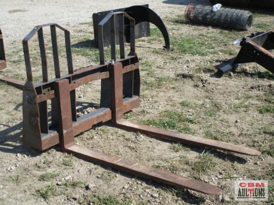 48" Edge Step Thru Skid Steer Pallet Forks
