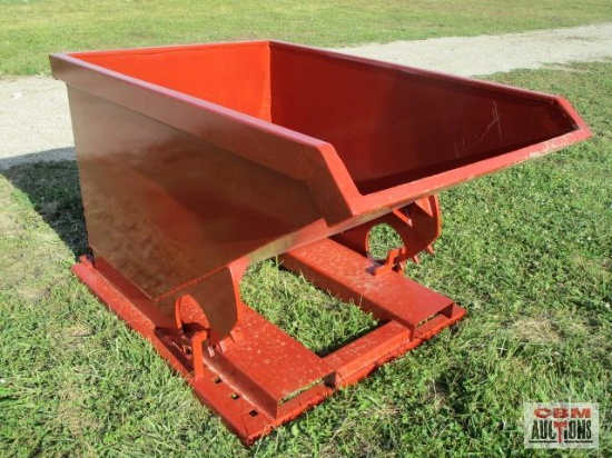 1 Cu Yd Stackable Self Dumping Trash Debris Hopper With Fork Pockets