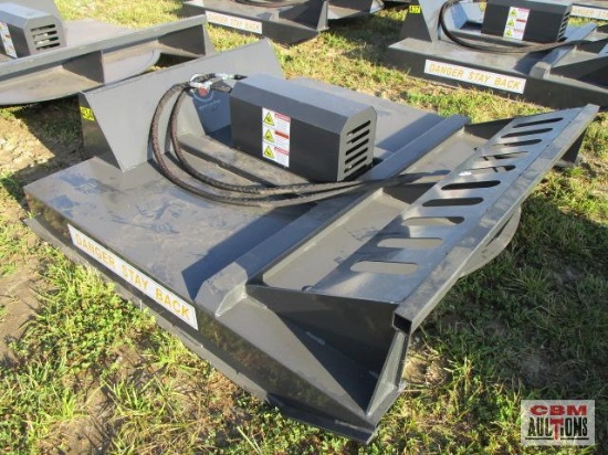 New 72" Wolverine Skid Steer Brush Cutter Mower With Hoses And Couplers GPM 17-32