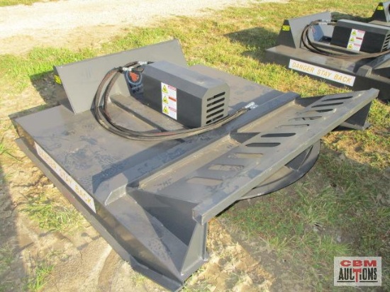 New 72" Wolverine Skid Steer Brush Cutter Mower With Hoses And Couplers GPM 17-32