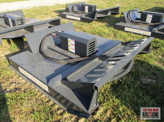New 72" Wolverine Skid Steer Brush Cutter Mower With Hoses And Couplers GPM 17-32