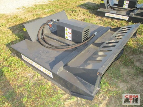 New 72" Wolverine Skid Steer Brush Cutter Mower With Hoses And Couplers GPM 17-32