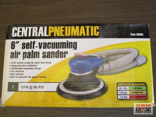 6" Self-Vacuuming Air Palm Sander New