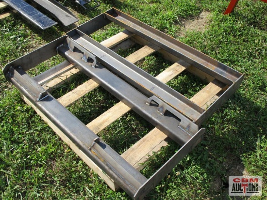 Heavy Duty Weld On Skid Steer Backing Attachment Plate