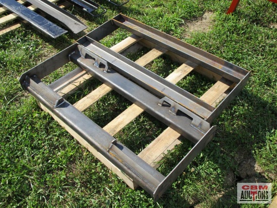 Heavy Duty Weld On Skid Steer Backing Attachment Plate