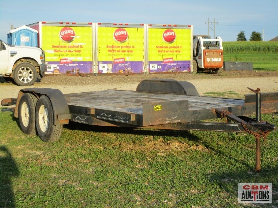 Tandem Axle 7K Bumper Trailer, 83"x 18' With Dovetail, Ramps, BILL OF SALE ONLY NO TITLE