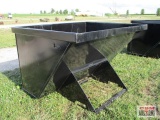 3 Cu Yd Skid Steer Trash Debris Hopper With Fork Pockets