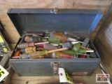 Large Gray Metal Tool Full of Screwdrivers and Etc