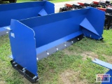 8' Skid Steer Snow Box / Pusher Adjustable Cutting Edge