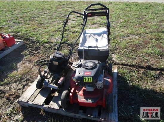Toro 6.75 hp Super Recycler Personal Pace Push Mower With Bagger With Craftsman Lawn Edge Air Filter