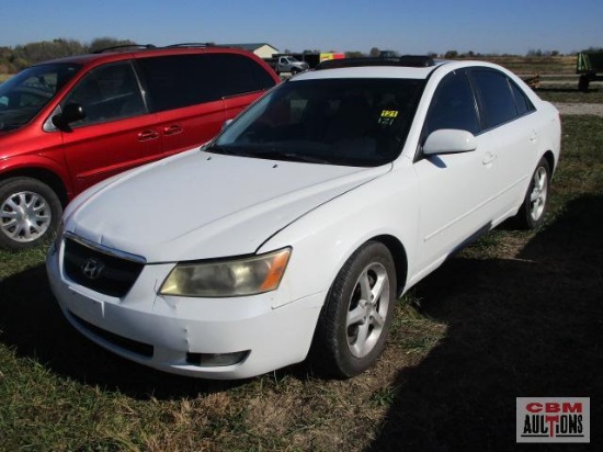2007 Hyundai Sonata Passenger Car, VIN # 5NPEU46F17H283583