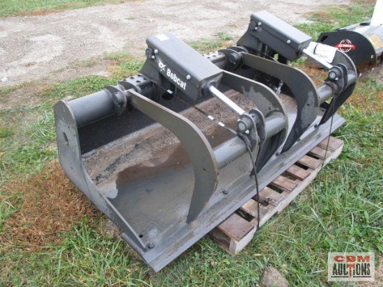 New 2017 Bobcat 74" Industrial Flat Bottom Grapple With Hoses and Ends Ser# 6907 1154592