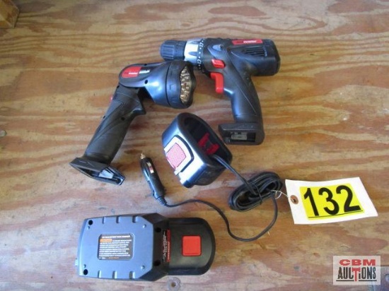 Drillmaster 18 Volt Cordless Drill and Flashlight