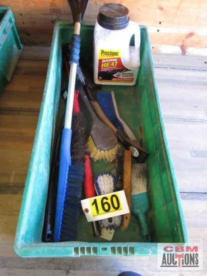 Assorted Ice Scapers, Brushes, Ice Melt - Tote NOT Included