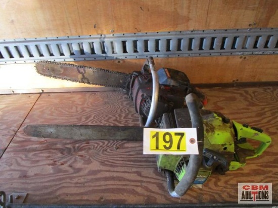 Poulan Counter Vibe 3400 Chainsaw & Homelite 10045A Chainsaw