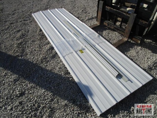 New White Barn Metal Panel 29 Ga 36" Coverage 1-118" 1-72" 2-57" Misc Trim Pieces