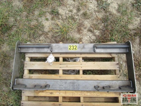 Heavy Duty Weld On Skid Steer Backing Attachment Plate