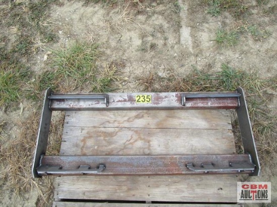 Heavy Duty Weld On Skid Steer Backing Attachment Plate