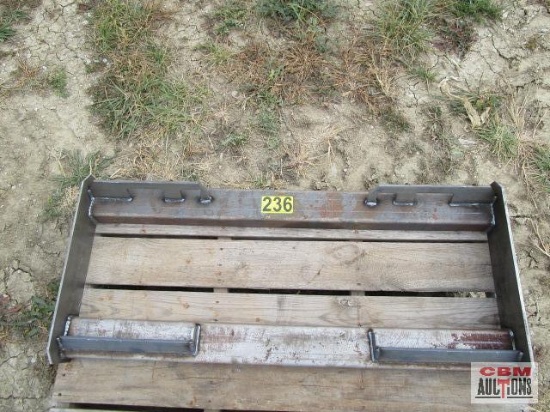 Heavy Duty Weld On Skid Steer Backing Attachment Plate