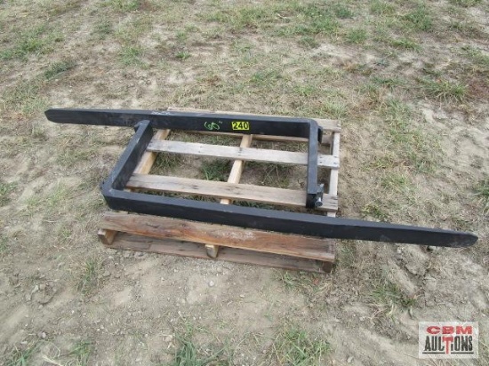 Cascade 60" Skid Steer Pallet Forks Class 2 #5,500 Per Fork Made IN USA #252