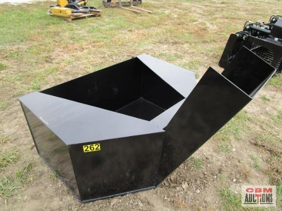 3/4 Cu Yard Skid Steer Concrete Placement Bucket Weighs #440