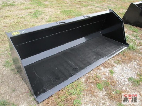90" Skid Steer High Capacity Snow/Litter /Mulch Smooth Bucket Weighs # 570