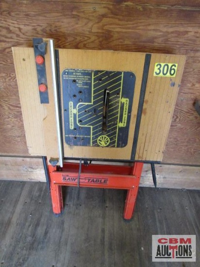 Hirsh Saw Table With 2 1/4 Hp 7 1/4" Circular Skilsaw 5250 Works Electric Motor Smell