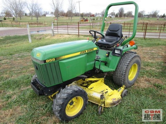 1997 John Deere 855 Compact Utility Tractor, MFWD 4x4, 24 Hp Yanmar Diesel, 2 Spd Hydrostatic