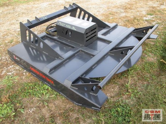 New 72" JCT Skid Steer Brush Cutter Mower With Hoses And Couplers 1 6' Wide Deck Built With 7 Gauge