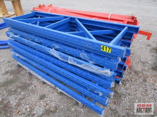 Unused Extra Heavy Duty Warehouse Racking 78"x 24"x 78" Makes 39' of 4 Shelves