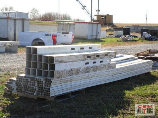 Lot Of 4 Rail PVC Vinyl Fence