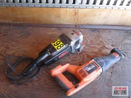 Craftsman Electric Grinder & Ridged Sawsall NO Battery