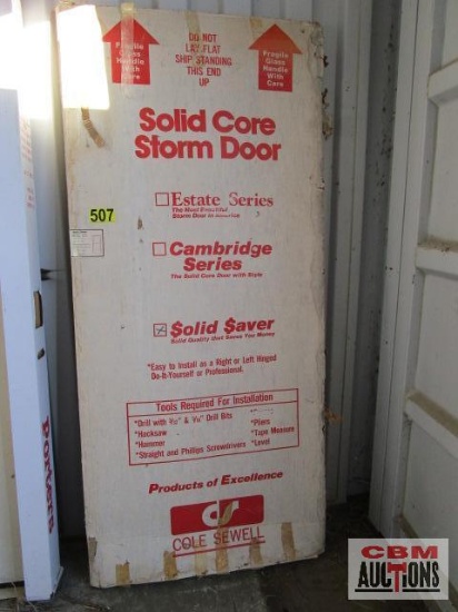 New Solid Saver 500 Storm Door In Box 36"x81"
