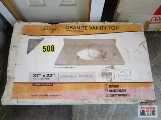 New Tuscany Granite Vanity Top 37"x22"